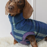 Navy Multi Plaid Fleece