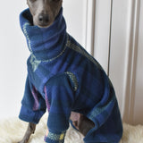 Navy Multi Plaid Fleece