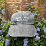 Cap- Sorry I’m late..