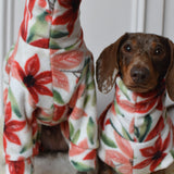 Poinsettia Luxe Fleece