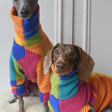 Autumn Harlequin Plaid Fleece