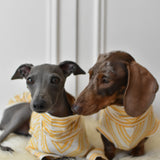 Italian Riviera - Yellow Sparkle Stripes