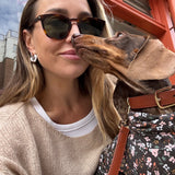 Chocolate Floral Jersey