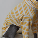 Italian Riviera - Yellow Sparkle Stripes