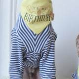 Birthday Navy Stripe