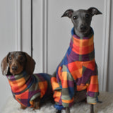 Rainbow Checked Sherpa Back Jumper