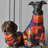 Rainbow Checked Sherpa Back Jumper