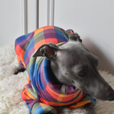 Rainbow Checked Sherpa Back Jumper