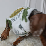 Dino White Fleece