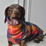 Rainbow Checked Sherpa Back Jumper