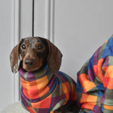 Rainbow Checked Sherpa Back Jumper